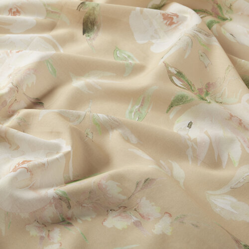 Ivory Indian Rose Cotton Scarf