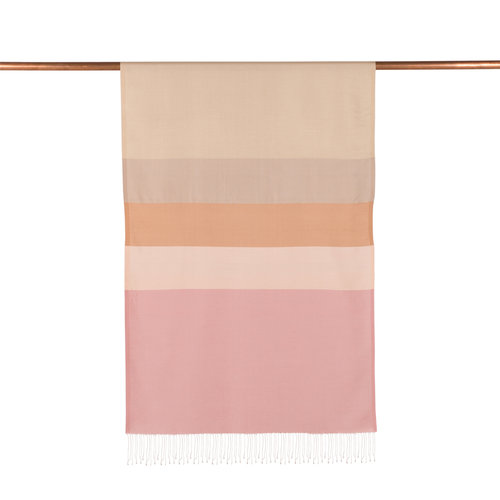 Ivory Kushak Striped Silk Scarf