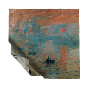 ipekevi - ايشارب حرير تويل الانطباع شروق الشمس