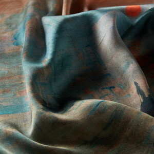 ipekevi - ايشارب حرير تويل الانطباع شروق الشمس (1)