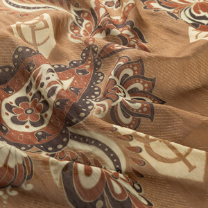 ipekevi - Kahve Gold Serenad Tensel Eşarp (1)