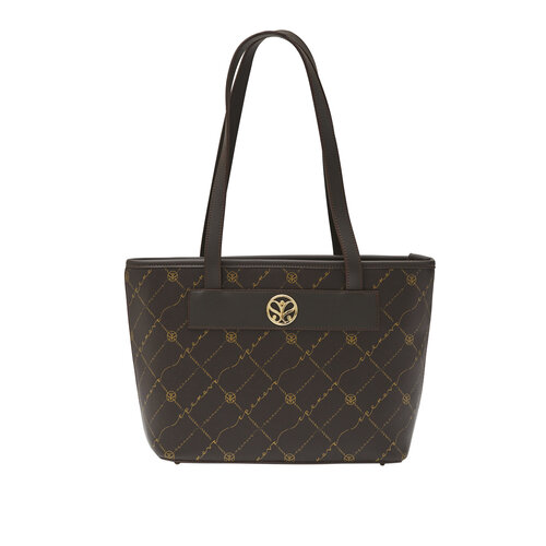 Kahve Monogram Tote Çanta