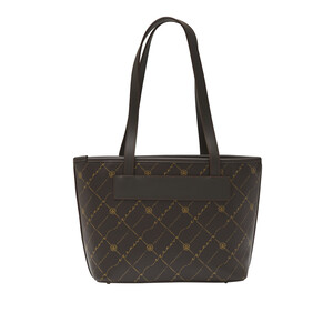 Kahve Monogram Tote Çanta - Thumbnail