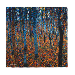 ipekevi - منديل حرير ساتان غابة الزان