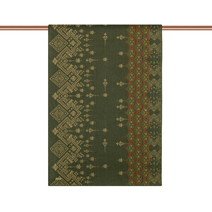 ipekevi - Khaki Green Carpet Essence Cotton Scarf (1)