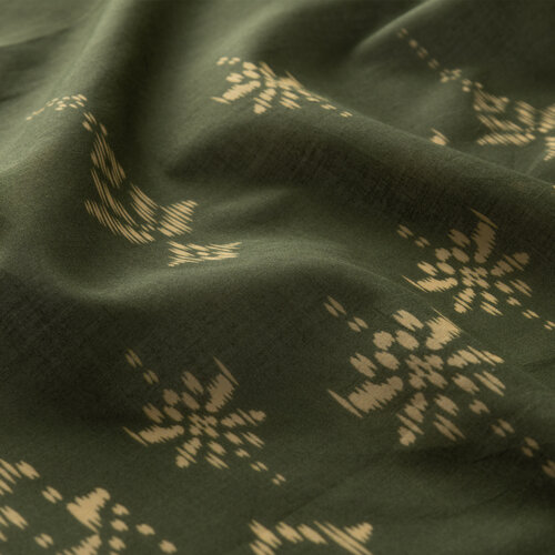Khaki Green Carpet Essence Cotton Scarf