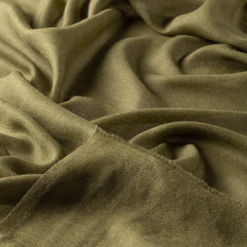 Khaki Green Cashmere Wool Silk Prime Scarf