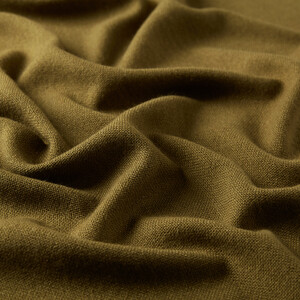 Khaki Green Cashmere Wool Silk Scarf - Thumbnail