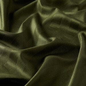  Khaki Green Mono Blinds Silk Scarf - Thumbnail