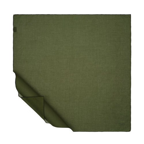 Khaki Green Plain Cotton Scarf