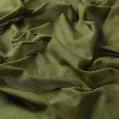 Khaki Green Plain Cotton Scarf