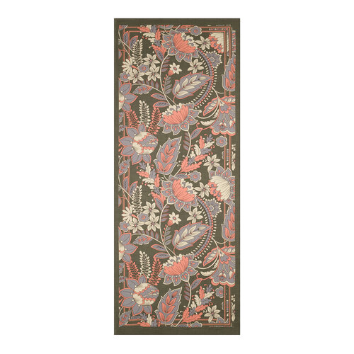 Khaki Green Royal Ivy Pattern Tencel Scarf