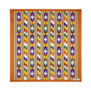 ipekevi - Kızıl Bakır Kuşak Saten İpek Mendil