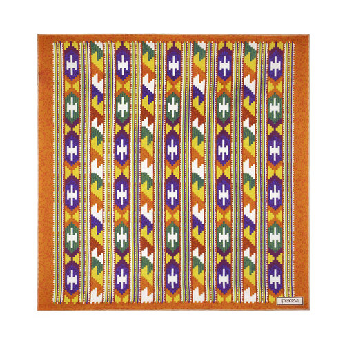 Kızıl Bakır Kuşak Saten İpek Mendil