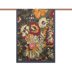 ipekevi - Kot Mavisi Nihavent Desenli Tensel Şal (1)