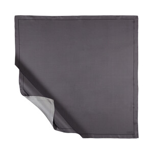 Dark Charcoal Frame Silk Twill Scarf