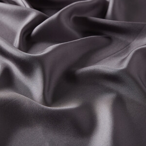 ipekevi - Dark Charcoal Frame Silk Twill Scarf (1)