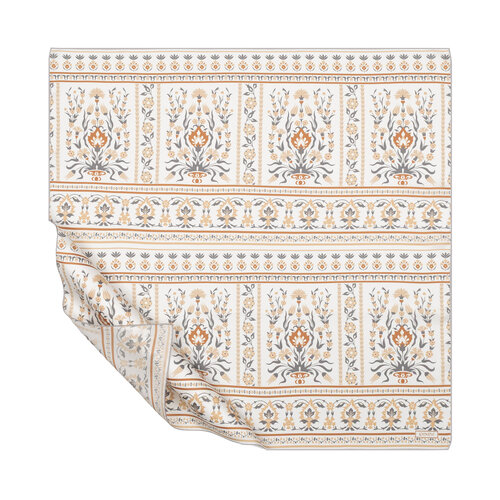 Krem Gri Beylerbeyi Şebeke Tivil İpek Eşarp