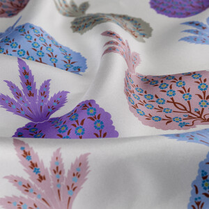 ipekevi - Krem Gülkurusu Nar-ı Beyza Tivil İpek Eşarp (1)