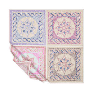 ipekevi - Krem Gülkurusu Olimpos Tivil İpek Eşarp