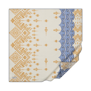ipekevi - Krem Kilim Esintisi Pamuk Eşarp