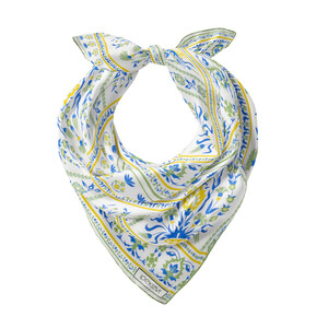 ipekevi - Krem Mint Yeşili Beylerbeyi Şebeke Saten İpek Mendil (1)