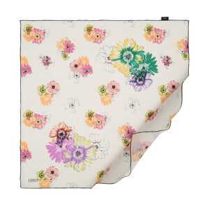 ipekevi - Krem Mor Tek Çiçek Pamuk Eşarp