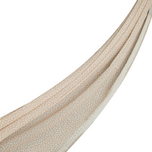 Krem Puantiyeli Pamuk Şal - Thumbnail