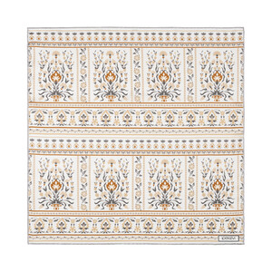 ipekevi - Krem Taş Beylerbeyi Şebeke Saten İpek Mendil