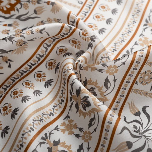 Krem Taş Beylerbeyi Şebeke Saten İpek Mendil