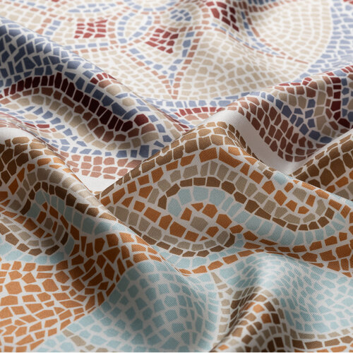 Krem Taş Olimpos Tivil İpek Eşarp