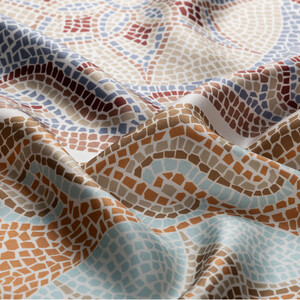 ipekevi - Krem Taş Olimpos Tivil İpek Eşarp (1)