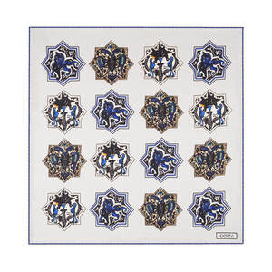 ipekevi - Kum Beyazı Selçuklu Saten İpek Mendil