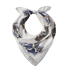 ipekevi - Kum Beyazı Selçuklu Saten İpek Mendil (1)