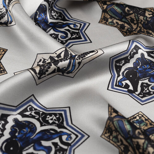 Kum Beyazı Selçuklu Saten İpek Mendil