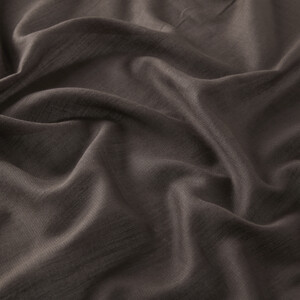 شال قطن وحرير ساده لون رصاصي - Thumbnail