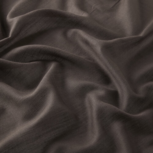 شال قطن وحرير ساده لون رصاصي