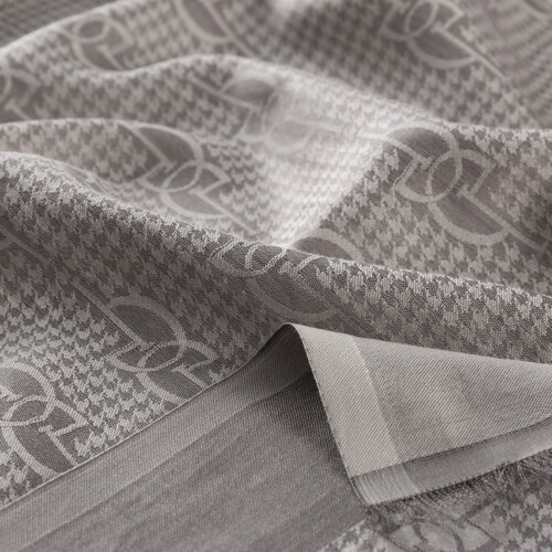 Lame İE Monogram Pamuk İpek Şal