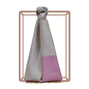 Lavender Reversible Silk Scarf - Thumbnail