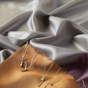 Lavender Reversible Silk Scarf - Thumbnail