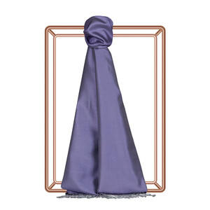 Lavender Reversible Silk Scarf - Thumbnail
