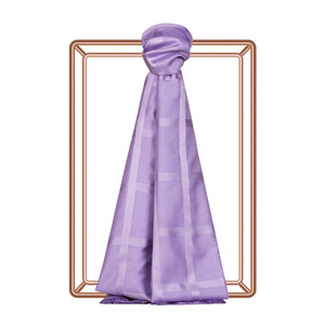 Lavender Satin Silk Scarf - Thumbnail