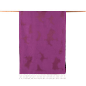 ipekevi - Lavender Spray Paint Print Silk Scarf (1)