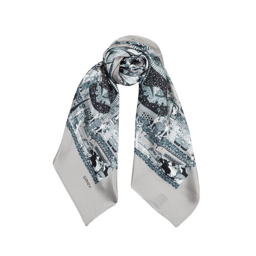 Lead Miniature Satin Silk Scarf