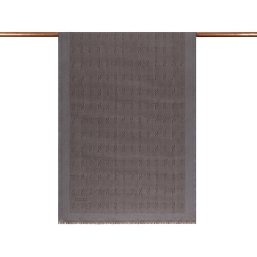 Leaden IE Monogram Cotton Silk Scarf