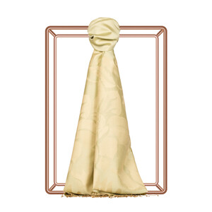Lemon Flower Royal Garden Jacquard Silk Scarf - Thumbnail
