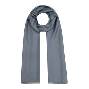 ipekevi - Light Charcoal Mini Seljuk Monogram Scarf (1)