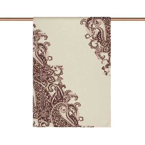 Light Cream Lavina Print Tencel Scarf