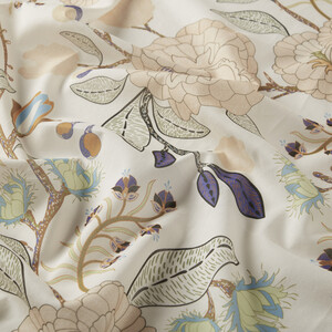ipekevi - Light Cream Marigold Cotton Scarf (1)