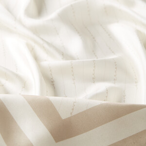 ipekevi - Light Cream Signature Silk Twill Scarf (1)